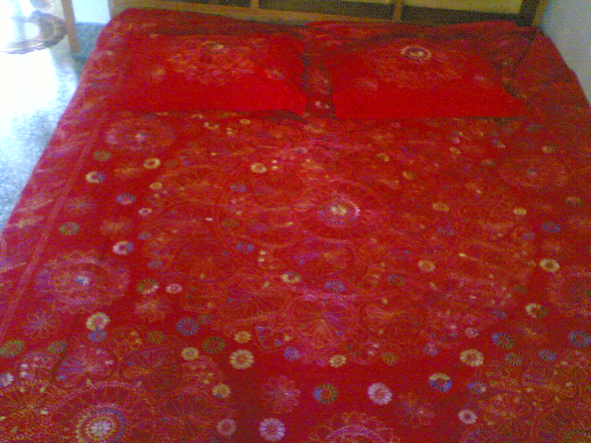 Nakshi bed cover with two pillow cover large image 0