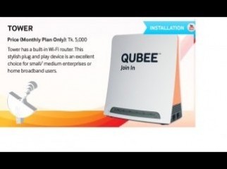 QUBEE TOWER WIFI MODEM WITH 12000 CREDIT large image 0