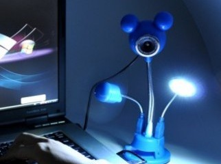 Mickey USB Webcam Fan Microphone LED Light-nimbusbd.com