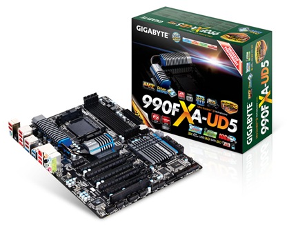 Gigabyte GA-990FXA-UD5 Socket AM3 Motherboard large image 0