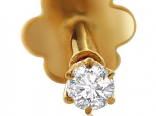 GOLD DIAMOND Nosepin MUST SEE INSIDE OR U WILL MISS IT 
