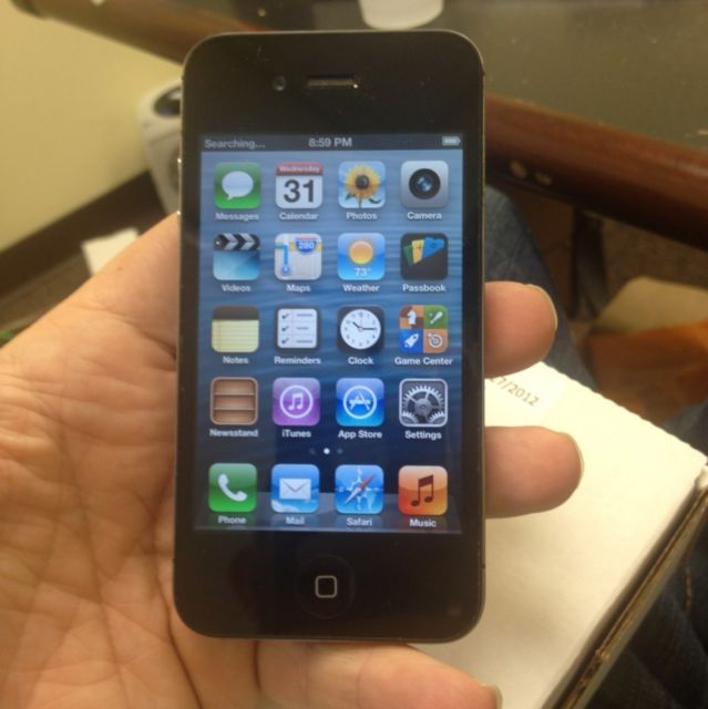 Apple iPhone 4S - 16GB - Black Factory Unlocked Used  large image 0