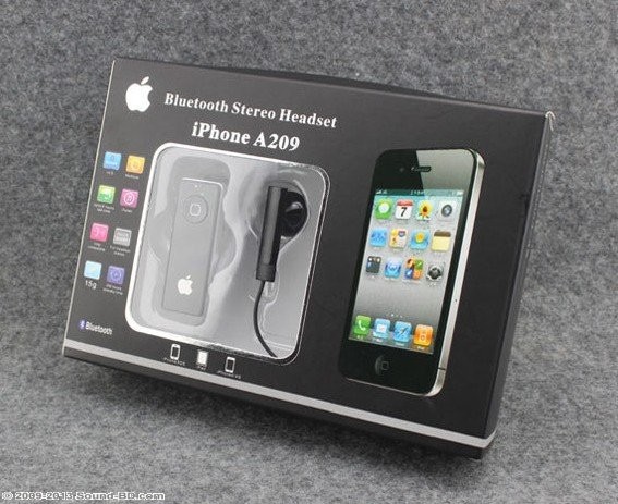 Brand New A209 Bluetooth Stereo Headset For Iphone 3g 4g 4S large image 0