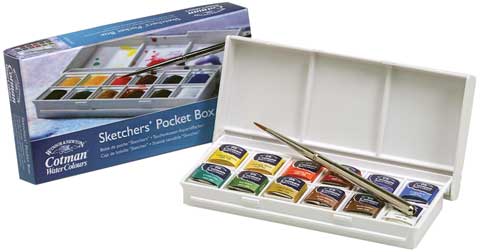 Winsor Newton Cotman Sketchers Pocket Box Set Intake  large image 0
