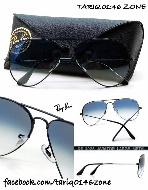 RB 3025 Aviator Large Blue Shade DON 2 Complete Boxed