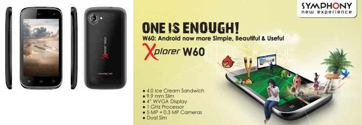 Symphony W60 Brand New large image 0
