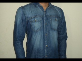 Full Sleeved Slim Fit Denim Shirts