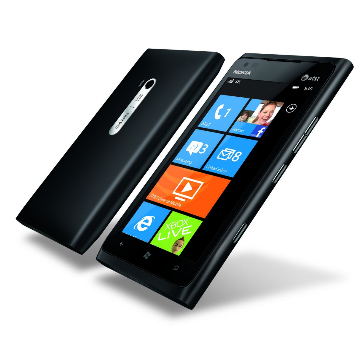 Nokia Lumia 900 Nokia Pureview 808 Black color Read inside  large image 0