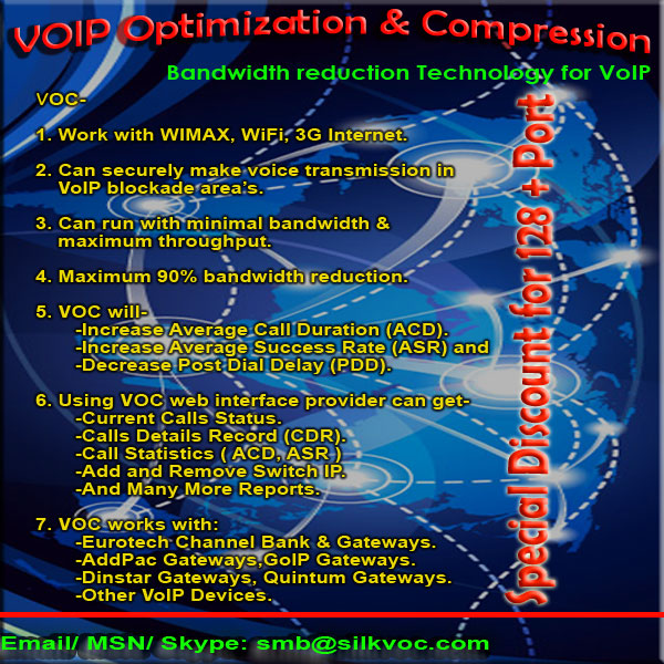 silkVOC --An VOIP Compression Service large image 0